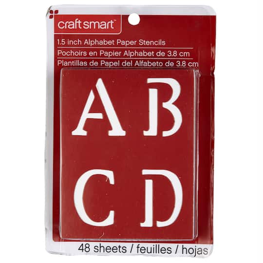 6 Pack: Old School Alphabet Stencils Set by Craft Smart®